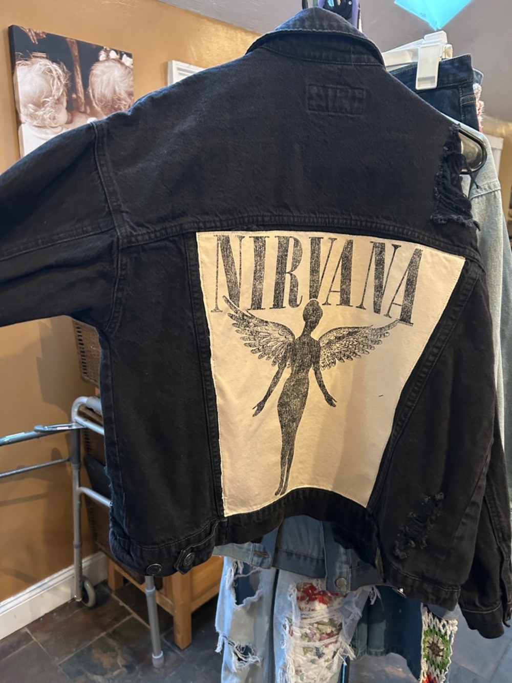 Upcycled Nirvana Jean Jacket
